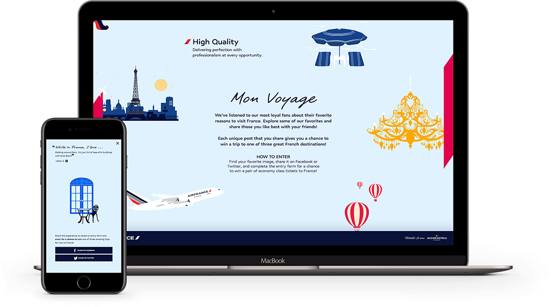 Air France Contest Website