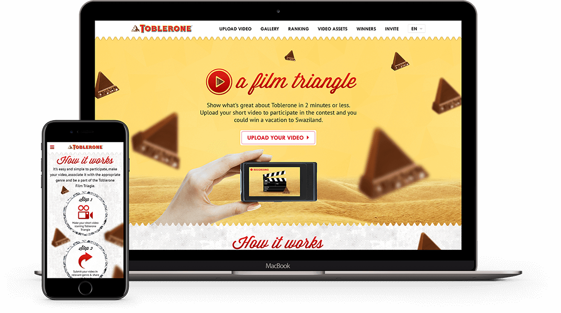 Toblerone Film Triangle Contest Website